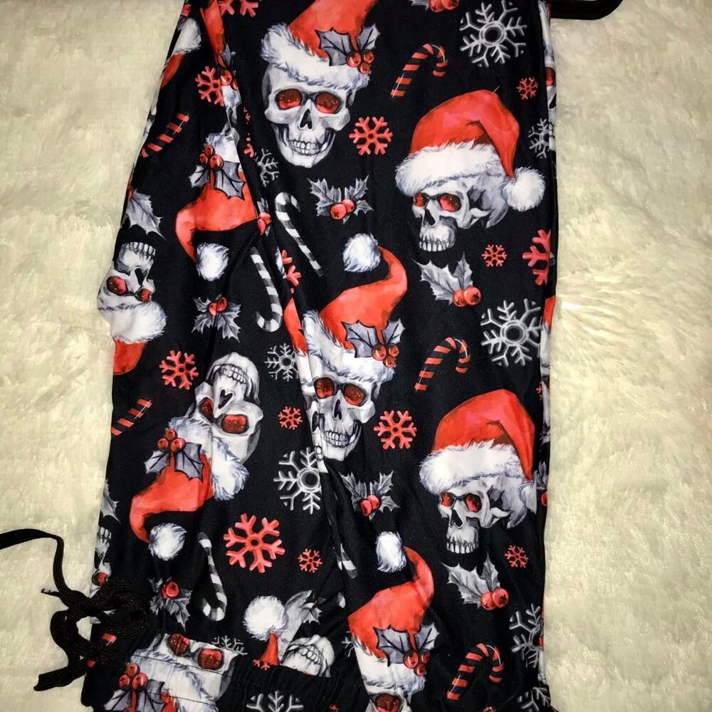 Santa Skulls Unisex Joggers with Pockets
